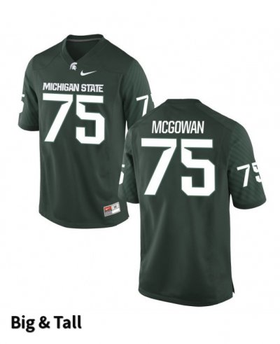 Men's Benny McGowan Michigan State Spartans #75 Nike NCAA Green Big & Tall Authentic College Stitched Football Jersey EC50R65AW